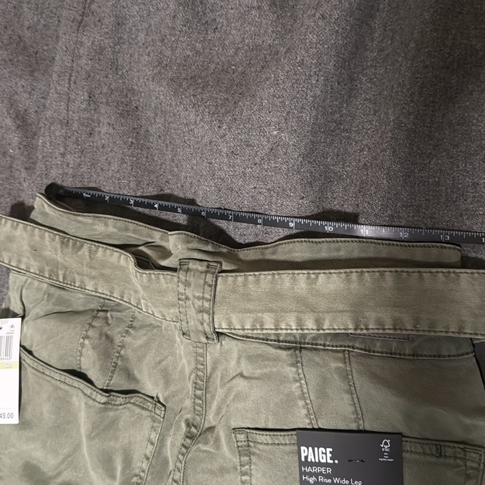 Paige Harper wide leg, high waisted paper bag pants, NWT, 30 - Picture 13 of 16